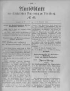 Amtsblatt der K&ouml;niglichen Preussischen Regierung zu Bromberg. 1895.11.28 No.48