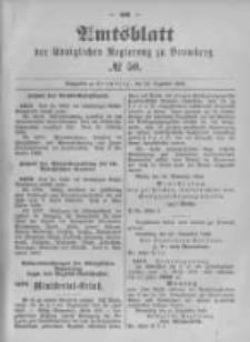 Amtsblatt der K&ouml;niglichen Preussischen Regierung zu Bromberg. 1895.12.12 No.50