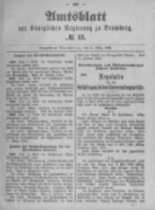 Amtsblatt der K&ouml;niglichen Preussischen Regierung zu Bromberg. 1892.03.31 No.13