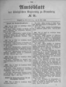 Amtsblatt der K&ouml;niglichen Preussischen Regierung zu Bromberg. 1892.05.26 No.21