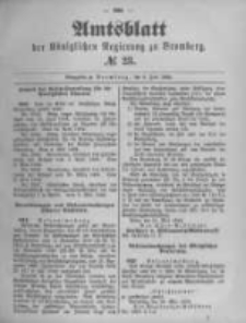 Amtsblatt der K&ouml;niglichen Preussischen Regierung zu Bromberg. 1892.06.09 No.23