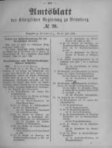 Amtsblatt der K&ouml;niglichen Preussischen Regierung zu Bromberg. 1892.06.30 No.26