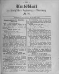 Amtsblatt der Königlichen Preussischen Regierung zu Bromberg. 1892.08.04 No.31