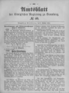 Amtsblatt der Königlichen Preussischen Regierung zu Bromberg. 1892.10.06 No.40