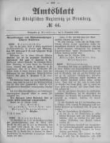Amtsblatt der K&ouml;niglichen Preussischen Regierung zu Bromberg. 1892.11.03 No.44