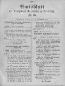 Amtsblatt der K&ouml;niglichen Preussischen Regierung zu Bromberg. 1892.11.17 No.46