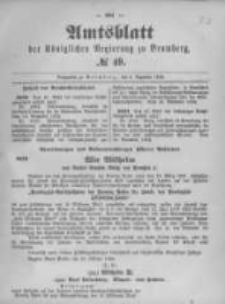 Amtsblatt der Königlichen Preussischen Regierung zu Bromberg. 1892.12.08 No.49