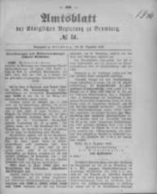 Amtsblatt der K&ouml;niglichen Preussischen Regierung zu Bromberg. 1892.12.22 No.51