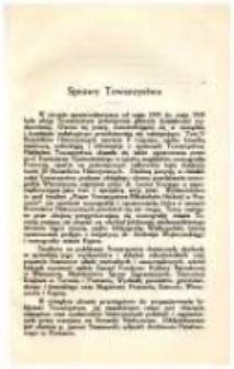 Sprawy Towarzystwa. Spis nowych członk&oacute;w