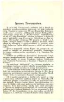 Sprawy Towarzystwa