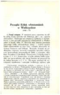Początki k&oacute;łek włościańskich w Wielkopolsce (1866-73)
