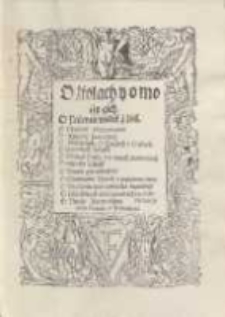 O ziolach y o mociy gich