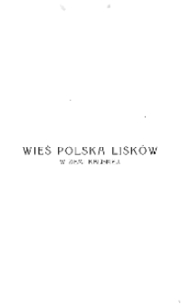 Wieś polska Lisków w ziemi kaliskiej