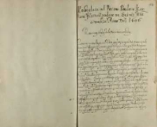 Postulata od Panow Poslow kroliowi Jeo Msci podane na seimie Warszawskim Anno Dni 1606