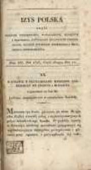 Izys Polska czyli Dziennik Umieiętności, Wynalazków, Kunsztów i Rękodzieł, Poświęcony Kraiowemu Przemysłowi, Tudzież Potrzebie Wieyskiego i Mieyskiego Gospodarstwa. 1826 T.3 część 2