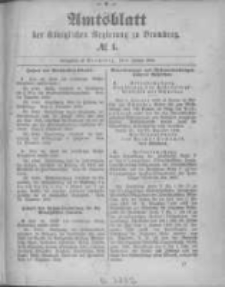 Amtsblatt der K&ouml;niglichen Preussischen Regierung zu Bromberg. 1893.01.05 No.1
