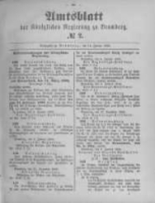 Amtsblatt der K&ouml;niglichen Preussischen Regierung zu Bromberg. 1893.01.12 No.2