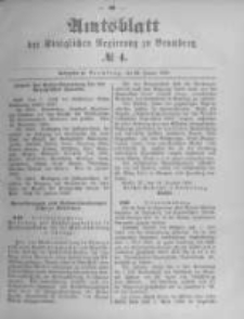Amtsblatt der K&ouml;niglichen Preussischen Regierung zu Bromberg. 1893.01.26 No.4