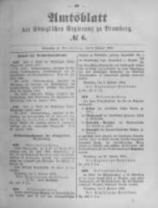 Amtsblatt der K&ouml;niglichen Preussischen Regierung zu Bromberg. 1893.02.09 No.6