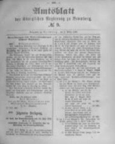 Amtsblatt der K&ouml;niglichen Preussischen Regierung zu Bromberg. 1893.03.02 No.9