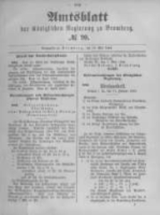 Amtsblatt der K&ouml;niglichen Preussischen Regierung zu Bromberg. 1893.05.18 No.20