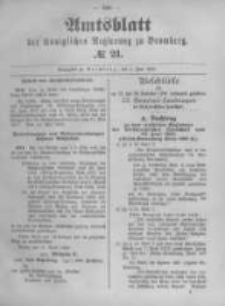 Amtsblatt der K&ouml;niglichen Preussischen Regierung zu Bromberg. 1893.06.08 No.23