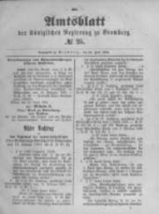 Amtsblatt der K&ouml;niglichen Preussischen Regierung zu Bromberg. 1893.06.22 No.25