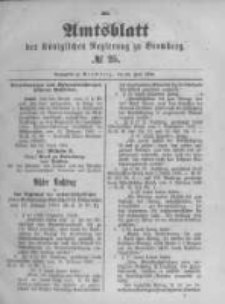 Amtsblatt der Königlichen Preussischen Regierung zu Bromberg. 1893.06.22 No.25