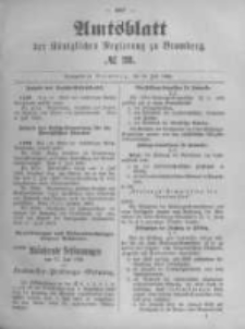 Amtsblatt der K&ouml;niglichen Preussischen Regierung zu Bromberg. 1893.07.13 No.28