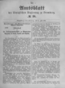 Amtsblatt der Königlichen Preussischen Regierung zu Bromberg. 1893.07.27 No.30