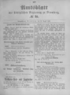 Amtsblatt der K&ouml;niglichen Preussischen Regierung zu Bromberg. 1893.08.24 No.34