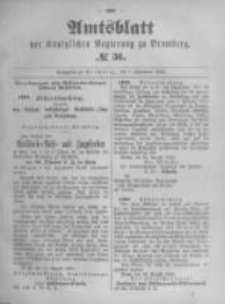Amtsblatt der K&ouml;niglichen Preussischen Regierung zu Bromberg. 1893.09.07 No.36