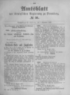 Amtsblatt der Königlichen Preussischen Regierung zu Bromberg. 1893.09.07 No.36