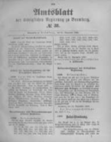 Amtsblatt der K&ouml;niglichen Preussischen Regierung zu Bromberg. 1893.09.21 No.38