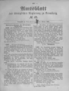 Amtsblatt der K&ouml;niglichen Preussischen Regierung zu Bromberg. 1893.10.19 No.42