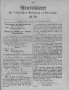 Amtsblatt der K&ouml;niglichen Preussischen Regierung zu Bromberg. 1893.12.14 No.50