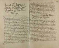 Respons xiędza [Andrzeja] Opalińskiego proboszcza płockiego do tegoż xa Jana Conariusza [po 16.11.1591]