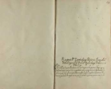 Respons P. Żerońskiego pisarza ziemskiego kaliskiego na list Xiędza [Andrzeja] Opalińskiego proboszcza płockiego, [ok. 1604]