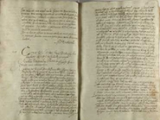 Copia listu Jeo Mczi Pana woiewody krakowskiego [Mikołaja Zebrzydowskiego] do Jeo Mczi X. cardinała [Bernardo Maciejowskiego] y inszych