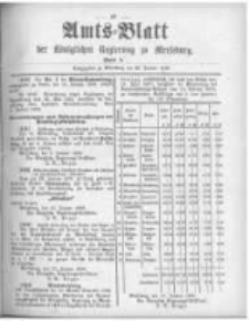 Amtsblatt der K&ouml;niglichen Regierung zu Merseburg. 1896.01.25 st&uuml;ck 4