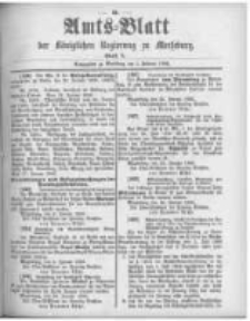 Amtsblatt der K&ouml;niglichen Regierung zu Merseburg. 1896.02.01 st&uuml;ck 5