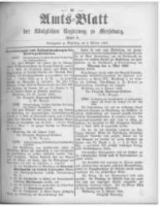 Amtsblatt der K&ouml;niglichen Regierung zu Merseburg. 1896.02.08 st&uuml;ck 6