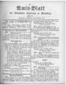 Amtsblatt der K&ouml;niglichen Regierung zu Merseburg. 1896.02.22 st&uuml;ck 8