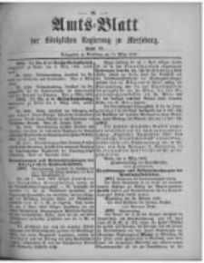 Amtsblatt der K&ouml;niglichen Regierung zu Merseburg. 1896.03.14 st&uuml;ck 11