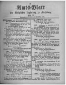 Amtsblatt der K&ouml;niglichen Regierung zu Merseburg. 1896.03.28 st&uuml;ck 13