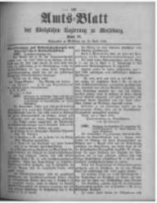 Amtsblatt der K&ouml;niglichen Regierung zu Merseburg. 1896.04.18 st&uuml;ck 16