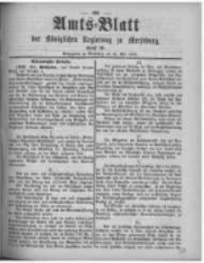 Amtsblatt der K&ouml;niglichen Regierung zu Merseburg. 1896.05.16 st&uuml;ck 20