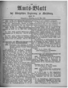 Amtsblatt der K&ouml;niglichen Regierung zu Merseburg. 1896.05.23 st&uuml;ck 21