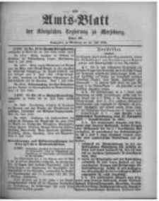 Amtsblatt der K&ouml;niglichen Regierung zu Merseburg. 1896.07.25 st&uuml;ck 30