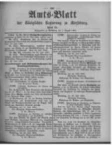 Amtsblatt der K&ouml;niglichen Regierung zu Merseburg. 1896.08.01 st&uuml;ck 31